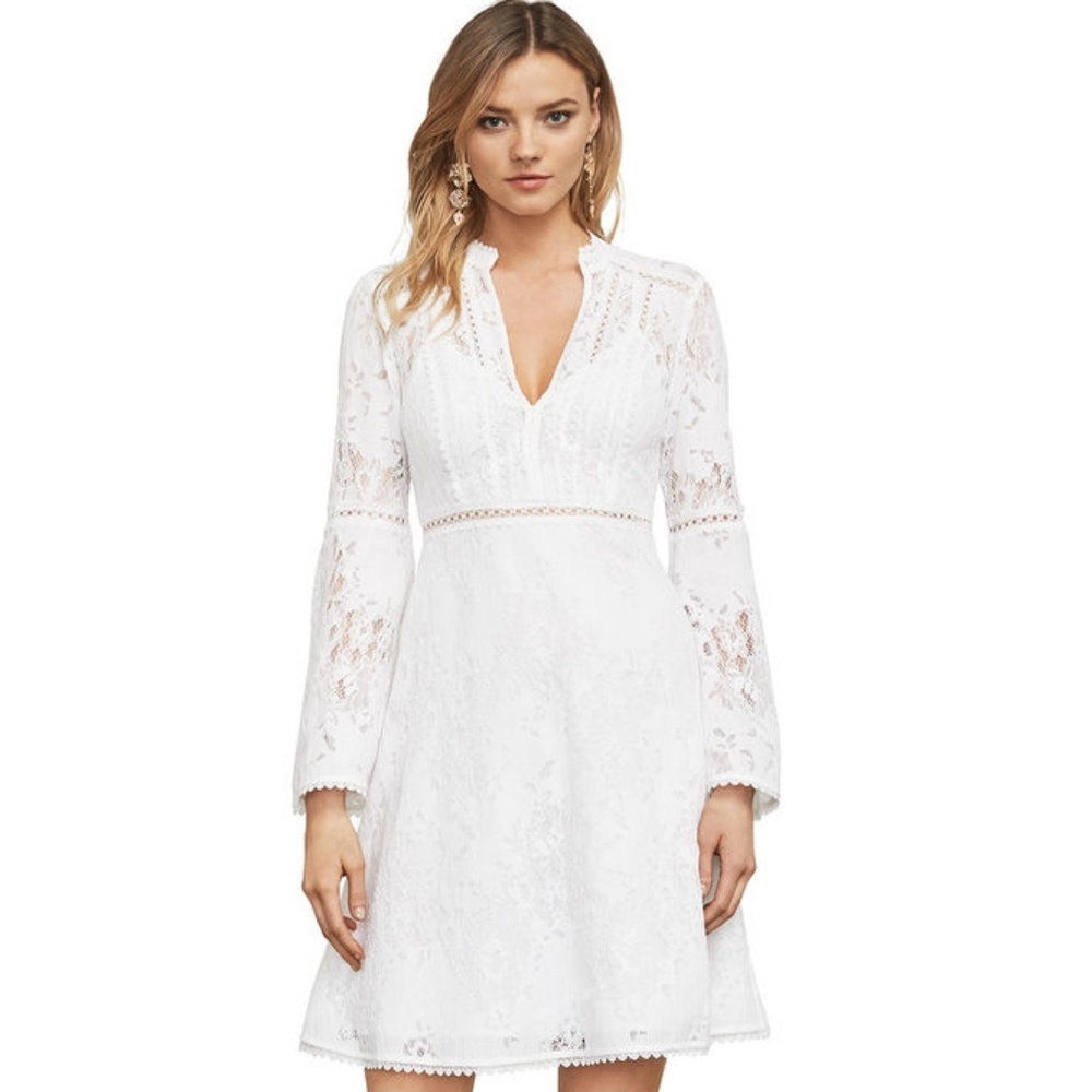 New BCBGMAXAZRIA Maye floral lace dress